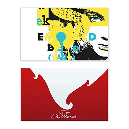 Carte de Noël vintage Graffiti Street illustration femme jaune et noir