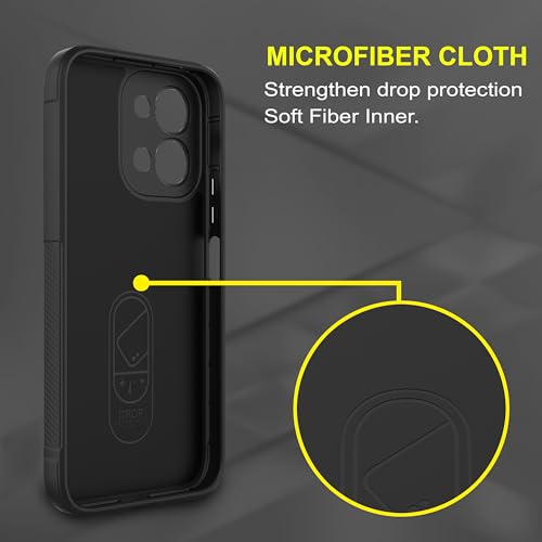 Image of Zapcase Back Case Cover for Vivo T5x 5G | Compatible for Vivo T5x 5G Back Cover | Liquid Silicon Magic Case with Camera Protection | Black