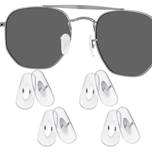 Image of 4 Pairs Replacement Nosepieces Nose Pads for Ray-Ban Aviator RB3025 RB3026 RB3044 RB3261 RB3483 Clubmaster RB3016 Sunglass