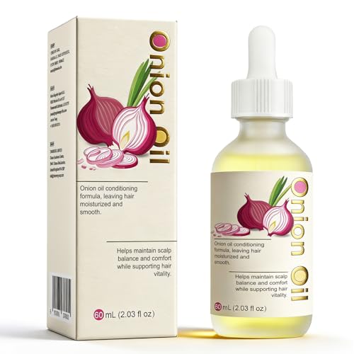 SKSOYT Onion Oil for Hair & Scalp Natural Onion Oil Blend with Coconut Almond Jojoba & Rosemary Extract Nourishing Scalp Oil for Thinning-Looking Hair Daily Care for All Hair Types 60 ml