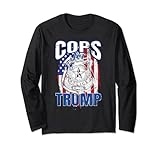 COPS FOR TRUMP Trump 2020 Blue Lives Matter Cadeau pour policière, femme de police. Soutenez la police. Chemise « Pro Trump Republican Party Anti Socialism Pro Police Keep America Great 2020 » Valeurs chrétiennes anti-protestation.