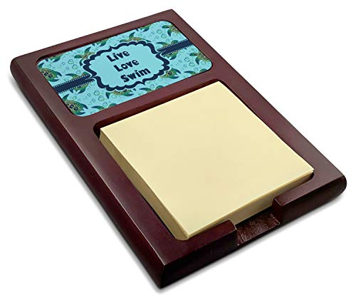 Personalized Sea Turtles Red Mahogany Sticky Note Holder