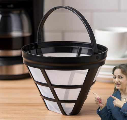 Image of PANCA Reusable Coffee Filter Basket | Mesh Coffee Strainer for Coffee Machines |Pour Over Dripper Filter | Fine Mesh Steel Filter for Moka Pot, Espresso, Drip Coffee