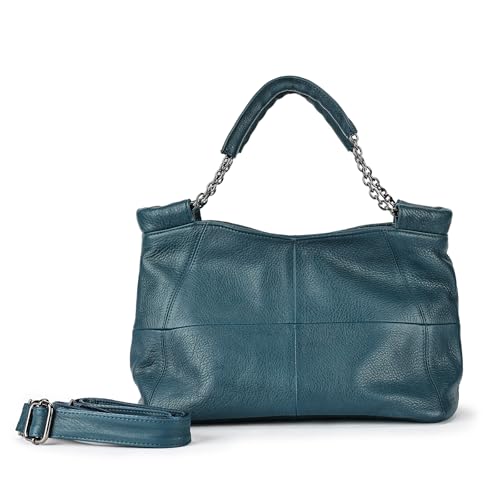 Image of Genuine Leather Women Handbags and Purses Designer Medium Tote Bag Fashion Shoulder Crossbody Satchel Hobo Bag
