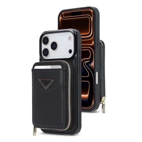 Housse cuir premium iPhone 17E protection intégrale noire
