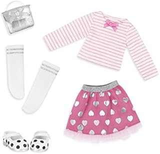 Glitter Girls GG50118Z Glisten & Glam - Lace Overalls & Cat Glisten and Glam Overalls and Cat Ear Deluxe Outfit-36cm Doll Clothes and Accessories for Girls Age 3 and Up, Various