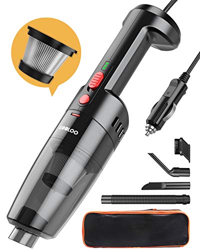 GOOLOO Car Vacuum Cleaner High Power 6500PA Strong Suction Handheld Portable Corded Small