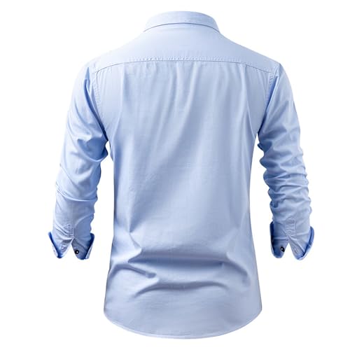 Camisa chaqueta camionera de mezclilla para hombre miniatura 2
