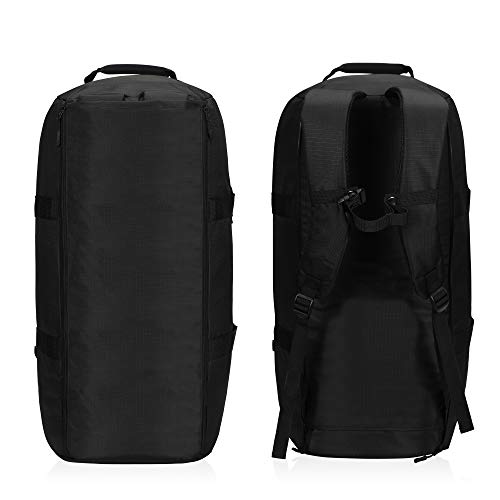Hynes Eagle 65L Duffel Backpack Bag Gym Bag Travel Backpack, Black