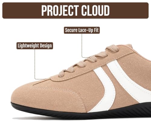 Image of Project Cloud Barefoot Shoes Women - Memory Foam Lace-Up Womens Sneakers - Lightweight & Non Slip Womens Shoes Casual - All-Day Women's Fashion Sneakers for 2026 (Goal)
