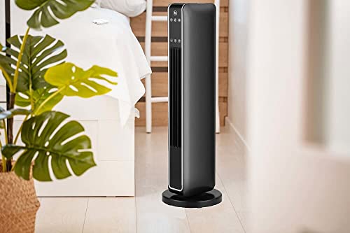 Echos Keramische ventilatorkachel, 3 standen, koud, 1200, 2200 watt, 70° oscillerend, 8 uur timer, afstandsbediening, temperatuurweergave, 10-49 °C, verwarmingsapparaat, elektrische verwarmer - Afbeelding 6