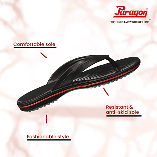 Image of Paragon EVK1129G Men Stylish Lightweight Water Resistant Flipflops | Comfortable with Anti Skid Soles | Casual & Trendy Slippers | Indoor & Outdoor