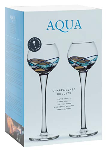 Copas Grappa artesanales Colección Aqua para cenas elegantes y celebraciones 2