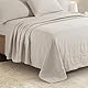 CHUFFED Leinen Bettlaken Leinen Baumwolle Bett Laken, Atmungsaktive Bettwäsche für Bauernhäuser, Soft Washed Finish Bettlaken, Doppelbett (150 x 250 cm), Beige