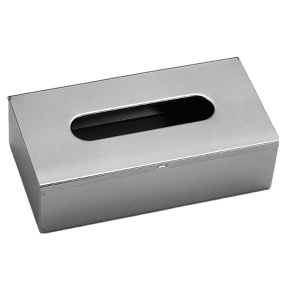 UDSKNV[KSL Luxury Stainless Steel Tissue Box for Desktop and Wall Mount Applications in Living Room and Settings Stainless Steel