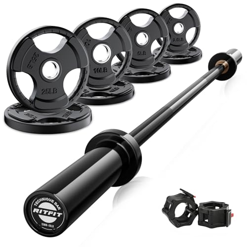 RitFit Olympic Barbell Weight Set