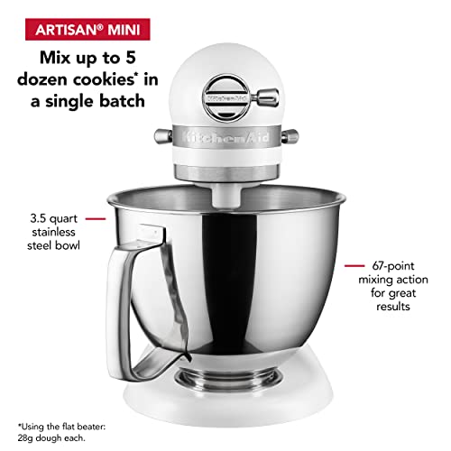 Kitchenaid Artisan Mini Plus 3.5-Qt. Tilt-Head Stand Mixer With Flex Edge Beater #TOP2