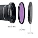 LingoFoto Step-up Ring for Mirrorless DSLR Cameras Camcorder Video Compatible with 72mm Lens to 85mm Lens Matte Box O.D, LingoFoto Lens Adapter Ring