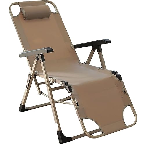 IWENZHKPA Sillón Reclinable Silla Portátil Reclinable Plegable, Patas Cuadradas Resistentes, Asiento Ajustable para Salón De Patio para Playa Relax(B)