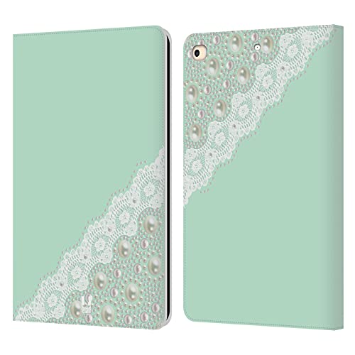 Housse iPad 9.7 cuir menthe compatible iPad 2017 et iPad 2018 protection intégrale