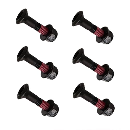 Image of 6 PCS Sprocket Bolt and Nut Kit, Motorcycle Chain Bolt, Compatible with Dirt Bike Yamaha Cruisym 125, Kymco Xciting 250 (Black)