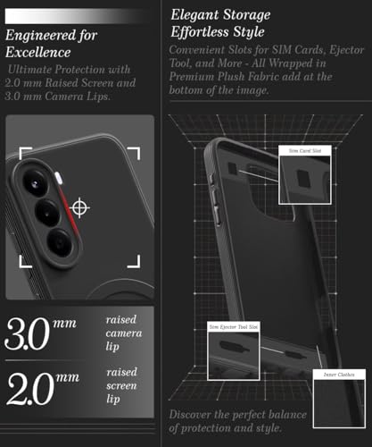 Image of WOW IMAGINE Back Case Cover for 1+ OnePlus Nord CE 6 Lite 5G | Soft Matte Silicone Case| Slim Fit & Shockproof | Camera Protection Bumper Cover (Black)