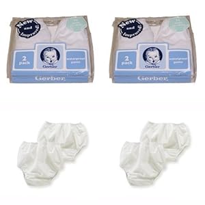 Gerber Plastic Pants, 2T, Fits 28-32 lbs. (4 Pairs)