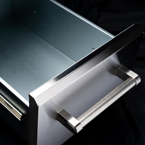 Image of SPIRE Vertical Built-in Triple Drawers, Stainless Steel, Universal Mount