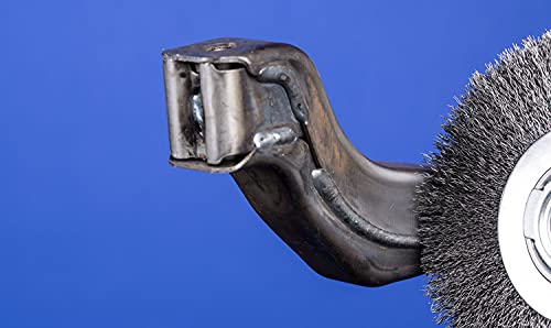 Image of PFERD POS Round Brush Wide Untwisted RBU | Diameter 150 x 25 x Variable Bore Steel Wire Diameter 0.30 | 43701209 - for The Grinding Stand