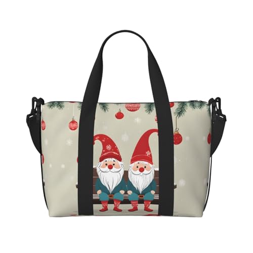 Sac de voyage pliable idéal pour le sport et les week-ends design Nains de Noël pour tous