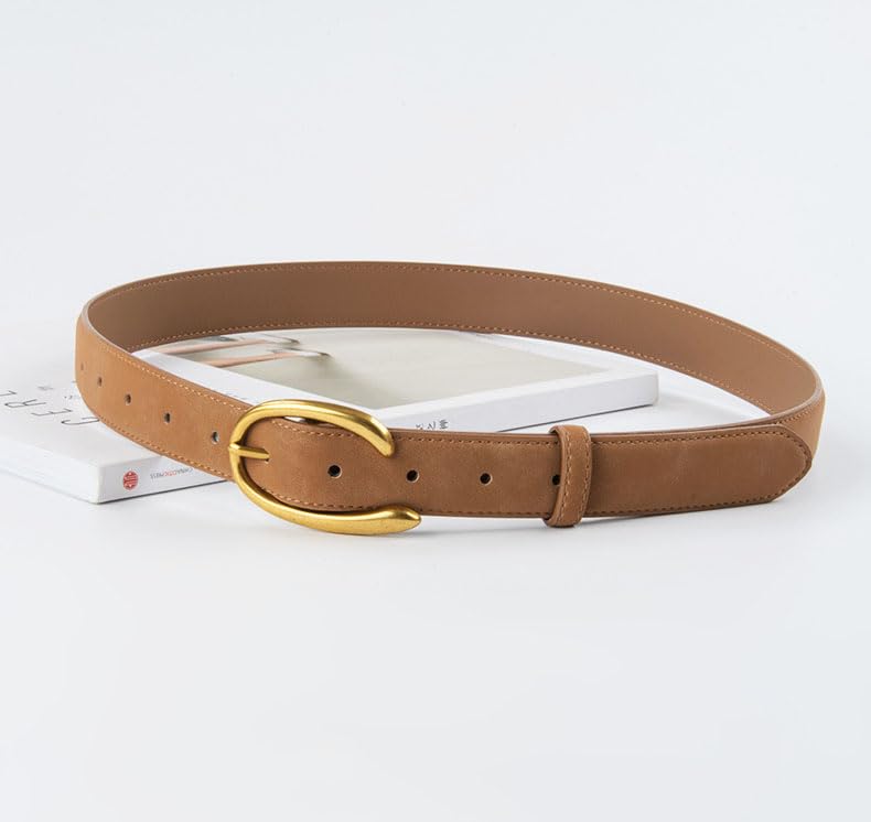 Women Leather Belt for Jeans Pants Dresses Fashion Designer Belt Suede Belt with Gold Buckle3