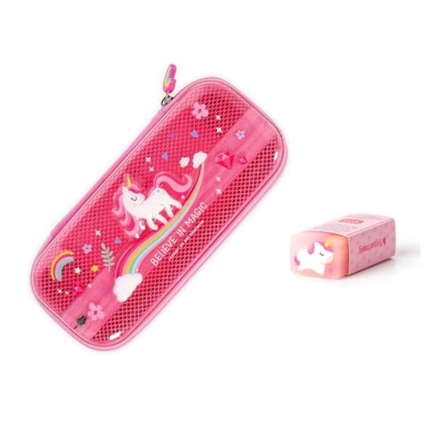 LEGAMI - Wonderwow Federmäppchen Einhorn mit Radiergummi