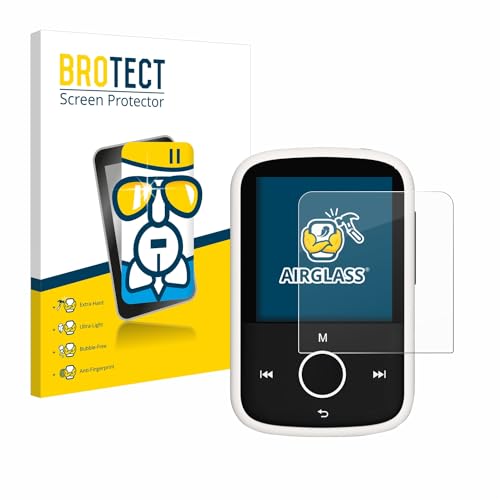 brotect Glass Screen Protector Film for Majority MP3 16GB - Glass-Foil 9H Protection [Scratch Resistant, High Clarity]