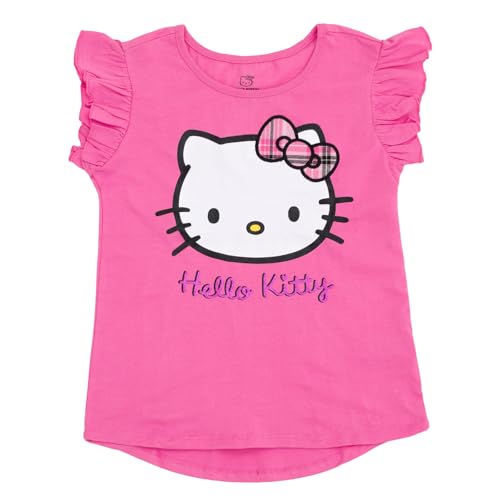Hello Kitty Little Girls Tank Top And Skirt Plaid Pink 7-8 thumb #1