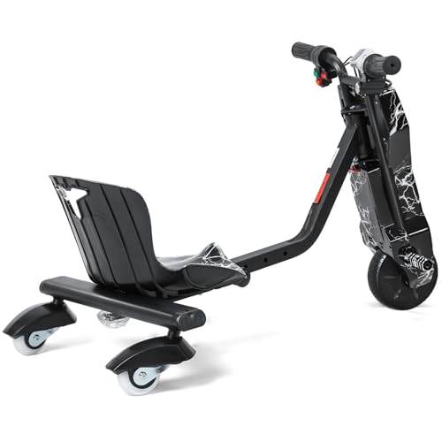 image for Makamsui Drift Trike, Big Wheel Drifting Tricycle for Ages 8+with Stro