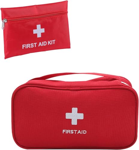 Trousse de secours vide en lot de 2 sacoches médicales portables de voyage