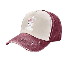 Cute Rabbit Baseball Cap for Men Women Trucker Hat Vintage