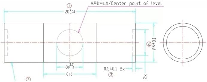 JYK 100pcs Round Bubble Level 6x20mm Mini Circular Bullseye Spirit Levels for Leveling Camera Tripod Telescope Workshop Turntable Pictures image 7