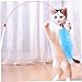 LIOOBO 3pcs Colorful Steel Wire Cat Teaser Wand Interactive Cat Toys Plastic Handle for Engaging Indoor Play and Healthy Activity Mixed Colors