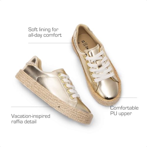 DREAM PAIRS Kid Boys Girls Sneakers Canvas Espadrille Lace Up Walking Casual Shoes3