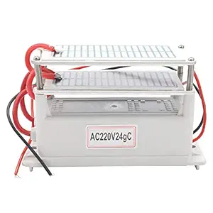 F FABOBJECTS Portable Ceramic Ozone 24g Generator Long Life Two Ozone Tablets Integrated Plate A Purifier Ozonizer