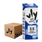 vly NO MILK - Das 3,5% Gefühl | Die vegane Milchalternative aus Erbsenprotein | Extra Cremig | Ballaststoffen Calcium Vitamine Protein | Laktosefrei Zuckerarm Pflanzlicher Eiweiß Drink - 16x1L