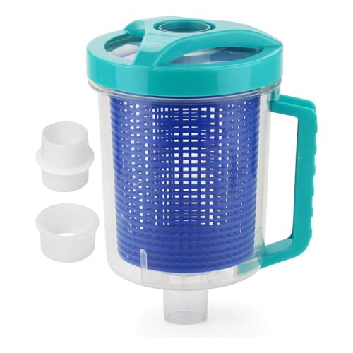 Pesfehhy Recipiente para Hojas de Piscina, Recipiente para Recoger Hojas, Recipiente Profesional para Hojas de Gran Capacidad con Cesta de para Piscina A