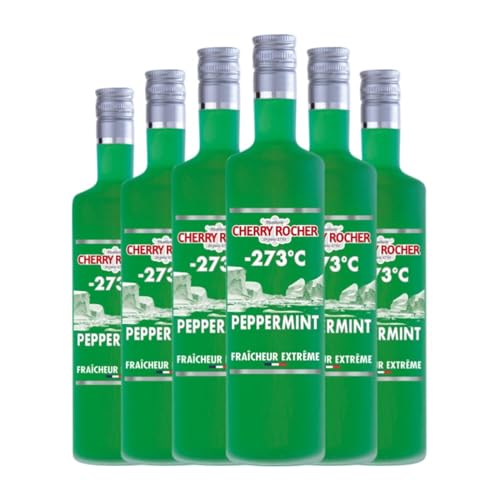 Licores Cherry Rocher Peppermint 75 cl (Caja de 6 Botellas de 75 cl)