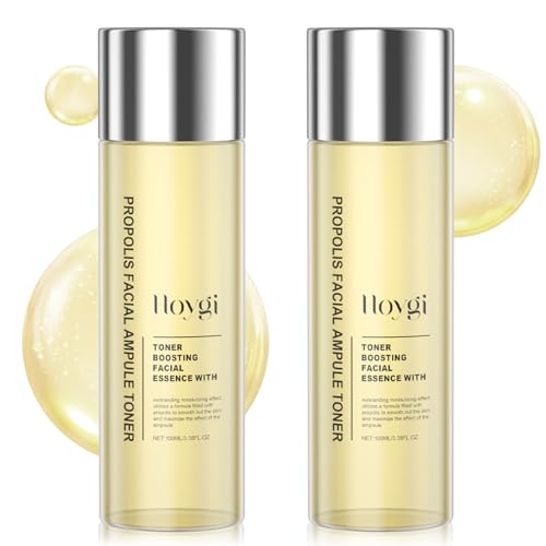 2 PCS Tónico Facial de Miel y Própolis con Ácido Hialurónico y Ceramidas NP - Sérum Coreano Iluminador, Mejora la Textura de la Piel, Efecto Antiedad, para Todo Tipo de Pieles (100 ml)