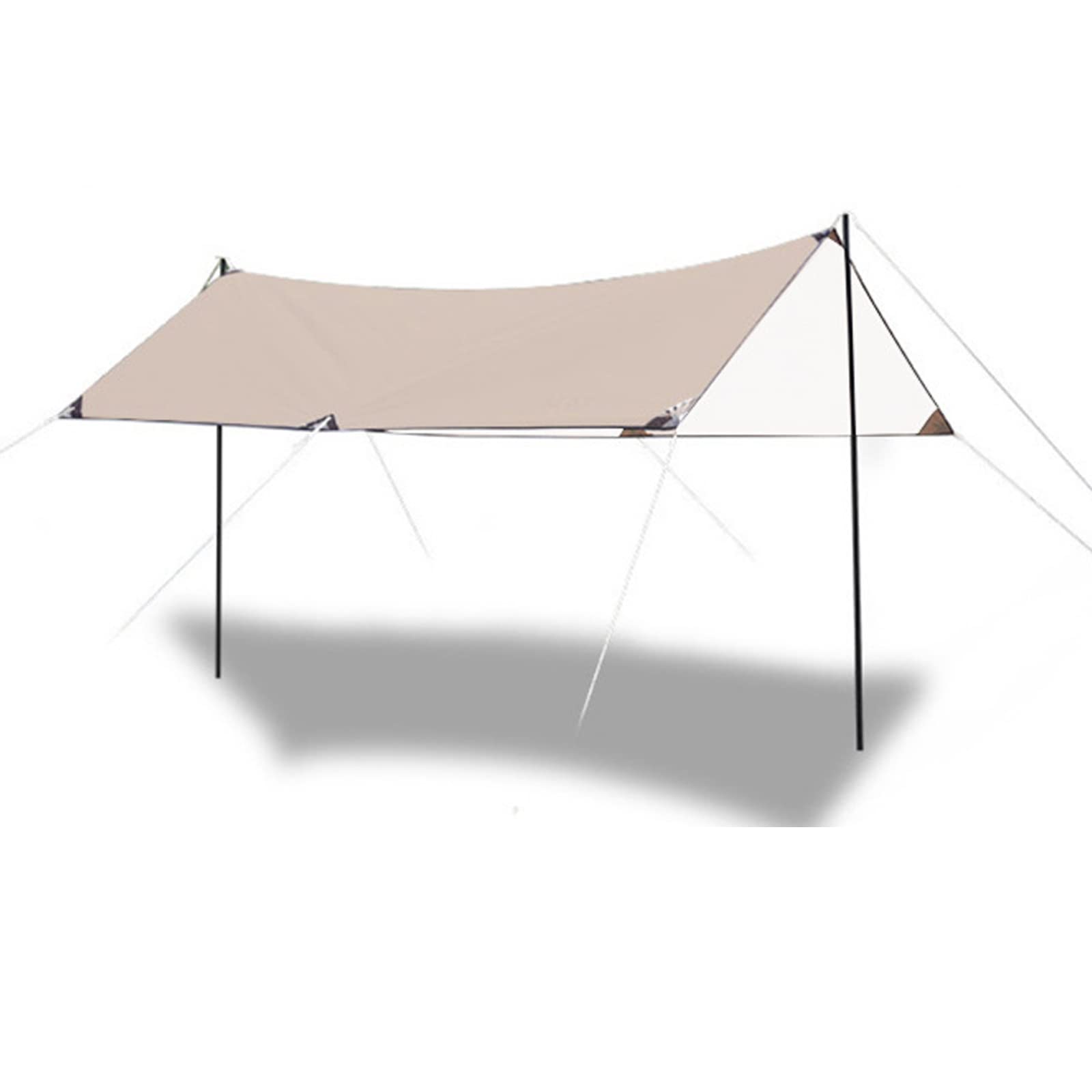 16 * 10FT Camping outdoor tent,Portable Family Camping Tarp Tent,sun protection UPF 50+ UV protection camping canopy,coated screen cloth,awning Tarp for Camping,Picnic,Garden Traveling