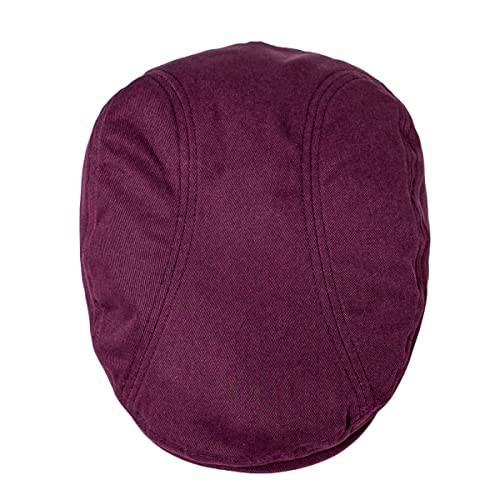 Image of BOTVELA Men Cotton Twill Newsboy Flat Ivy Driving Hat Fitted Cap