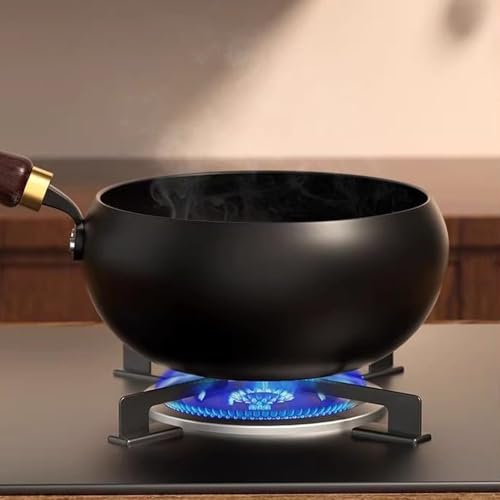 Wok de Hierro Puro Shrandi con Mango de Madera 26cm miniatura 5