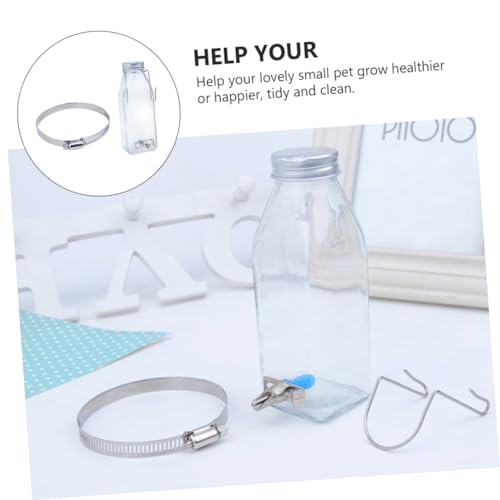 Bebedero para conejos de 350ml con boquilla de acero inoxidable 6
