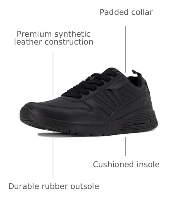 Image of Nautica Men's Athletic Lace-Up Sneakers Comfortable Lightweight Walking and Training Shoes with Cushioned Support